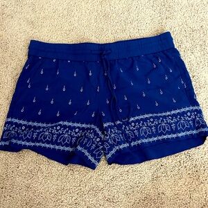 Loft Flowy Blue Shorts